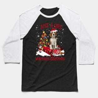 Beagle Just A Girl Who Loves Christmas Baseball T-Shirt